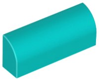 LEGO part Slope, Curved 1 x 4 x 1 1/3 6191