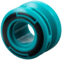LEGO part Wheel 11mm D. x 8mm with Center Groove, 8 Spokes and Smooth Side with Black Circle and Arcs Pattern 6683pb01