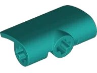 Technic, Panel Curved 2 x 3 x 1 in donkerturquoise, LEGO onderdeelnummer 71682