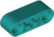 Technic, Liftarm Thick 1 x 3 - Axle Hole in donkerturquoise, LEGO onderdeelnummer 7229