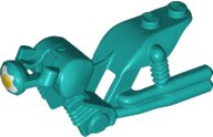 LEGO onderdeel Motorcycle Fairing, Stuntz Dual Exhaust Bike with Fried Egg on Headlight Pattern (75537pb02)