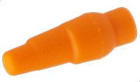LEGO part Minifigure, Snowman Carrot Nose - Flexible Rubber 1756