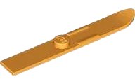 Minifigura, Attrezzo Sci 6L (48mm Lungo) in arancione, numero pezzo LEGO 18744