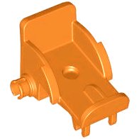 Mini Doll, Utensil Wheelchair Seat in arancione, numero pezzo LEGO 2135