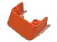 Parabrezza 3 x 4 x 1 1/3 con 2 Spine in Alto in arancione, numero pezzo LEGO 2437