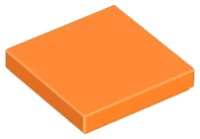 Fliese 2 x 2 in orange, LEGO Teilenummer 3068