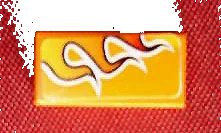 LEGO onderdeel Tile 1 x 2 with Flames with White Outline Pattern Model Left Side (Sticker) - Set 8641 (3069pb0081L)