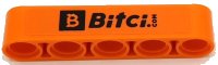 LEGO part Technic, Liftarm Thick 1 x 5 with Black 'Bitci.com' Pattern (Sticker) - Set 42141 (First Version) 32316pb075