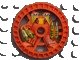 LEGO part Technic, Disco 5 x 5 - Ruota Talismano RoboRider, Stampo Toxic con motivo Robot 32357pb01