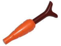 LEGO onderdeel Carrot with Reddish Brown Top (33172 / 33183) 33172c02