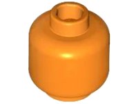 Minifigure, Head (Plain) in arancione, numero pezzo LEGO 3626