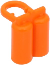 Minifig Neckwear Airtanks in arancione, numero pezzo LEGO 3838