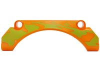 LEGO part Technic, Panel Car Mudguard Arched 9 x 2 x 3 Straight Top with Lime Animal Print Pattern Model Right Side 42531pb008R