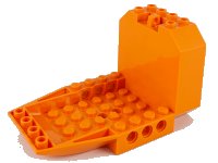 LEGO onderdeel Aircraft Fuselage Forward Bottom Angular 6 x 10 x 5 (Cockpit) 42600