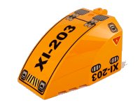 LEGO part Windscreen 8 x 6 x 4 Canopy with Hinge and Helicopter 'XI-203' Pattern 42602pb03