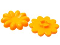 LEGO part Clikits, Icon Flower 10 Petals 2 x 2 Large with Pin, Frosted (Solid and Transparent Colors) 45455