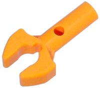 LEGO part Bar 1L with Clip [Cut Edges and One Side Hole] [Full Clip] 3484