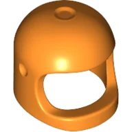 Minifigure, Headgear Helmet Space / Town with Thick Chin Strap - with Visor Dimples (Reissue with Top Dimple), numero pezzo LEGO 50665