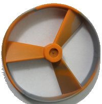 LEGO part Bionicle Rhotuka Spinner (Propeller / Rotor) with Marbled Pearl Light Gray Pattern 50899pb03