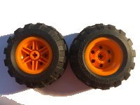 LEGO part Wheel 30.4mm D. x 20mm with No Pin Holes and Reinforced Rim with Black Tire 56 x 26 Balloon (56145 / 55976) 56145c02