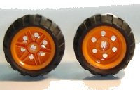 LEGO part Wheel 30.4mm D. x 20mm with No Pin Holes and Reinforced Rim with Black Tire 43.2mm D. x 26mm Balloon Small (56145 / 61481) 56145c04