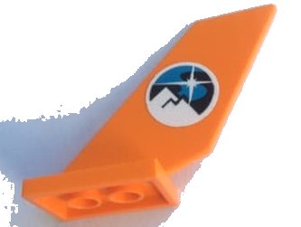 LEGO part Tail Shuttle with Arctic Logo Pattern on Both Sides (Stickers) - Set 60193 (6239pb097)