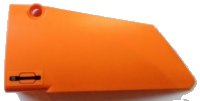 LEGO part Technic, Panel Fairing #17 Large Smooth, Side A with Door Handle Pattern (Sticker) - Set 8110 64392pb005