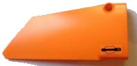 LEGO part Technic, Panel Fairing #18 Large Smooth, Side B with Door Handle Pattern (Sticker) - Set 8110 64682pb005