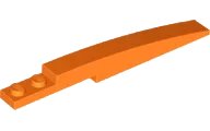Cuña, Curvado 10 x 1 en naranja, número de pieza LEGO 85970