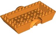 LEGO part Vehicle, Base 6 x 12 x 2 Trailer with Mudguards and 4 x 10 Recessed Center 91526