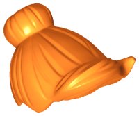 LEGO onderdeel Minifigure, Hair Female with Top Knot Bun and Forelock 93562
