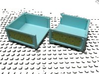 LEGO onderdeel Scala Box 7 x 7 x 3 with 3 Sides with Small Dots Pattern on Both Sides (Stickers) - Set 3119 6966pb02