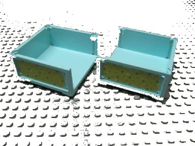 LEGO part Scala Box 7 x 7 x 3 with 3 Sides with Small Dots Pattern on Both Sides (Stickers) - Set 3119 (6966pb02)