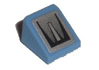 LEGO part Slope 30 1 x 1 x 2/3 with Black Taillight Fade on Silver Background Pattern (Sticker) - Sets 8186 / 8193 54200pb009