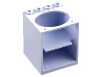 LEGO part Container, Cupboard 4 x 4 x 4 with Elliptical Hole for Sink 6197