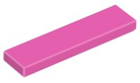 LEGO part Tile 1 x 4 with Groove 2431