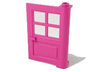 LEGO part Door 1 x 4 x 5 with 4 Panes 3861