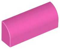 LEGO part Slope, Curved 1 x 4 x 1 1/3 6191