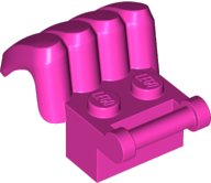 LEGO part Brick, Modified 1 x 2 with Bar Handle and 4 Legs / Claws on Opposite Sides 80488