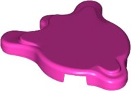 LEGO part Tile Special, Splat with Rounded Sides 80677