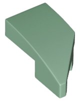 LEGO part Brick Wedged, Curved 2 x 1 with Stud Notch Left 29120