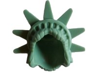 Minifigure, Hair Female with Spiked Tiara (Lady Liberty) - Flexible Rubber, numero pezzo LEGO 98377
