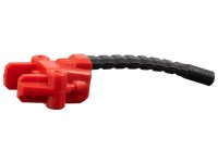 LEGO part Minifigure, Powerlifter Assisted Lifting Arm with Molded Flexible Rubber Black Conduit Pattern 105904pb01