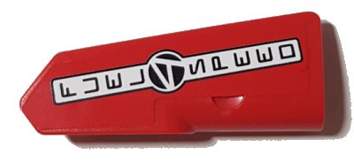 LEGO part Technic, Panel Fairing #21 Very Small Smooth, Side B with 'FUEL SPEED' Pattern (Sticker) - Set 42000 (11946pb033)