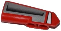 LEGO part Technic, Panel Verkleidung #22 Sehr Klein Glatt, Seite A mit Weißer Linie und Lufteinlass-Muster (Aufkleber) - Set 42011 11947pb003