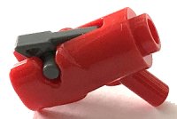 LEGO onderdeel Minifiguur, Wapen Pistool, Mini Blaster / Schutter met Donkergrijs Trekker (15391 / 15392) 15391c01