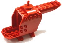 LEGO part Helicopter Body with Top Pin 18929c01
