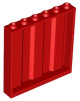 LEGO part Paneel 1 x 6 x 5 mit Wellenprofil 23405