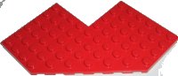 LEGO part Keil, Platte 10 x 10 mit 4 x 4 Ausschnitt und abgeschnittener Ecke 2401