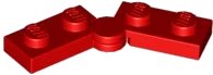Scharnier-Platte 1 x 4 Drehbar (2429 / 2430) in rot, LEGO Teilenummer 2429c01